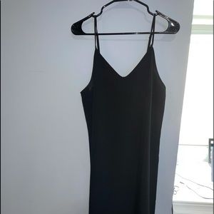 Plain black dress